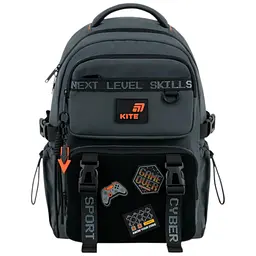 Рюкзак для початкової школи Kite Education 1022 Game Zone Сірий (K26-1022M-3)