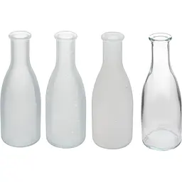 Набір ваз Lefard Bottle white-frost 18 см 4 шт. (804-114)