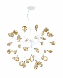 Люстра стельова LED Levistella 918LP262-36 WH+BR, 36W, білий/бронзовий, сучасний стиль