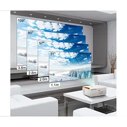 Портативний проєктор Panoplus XLB XPRO з WiFi функцією Screen Mirroring 3000 lm для дому, офісу та проведення презентацій + Тренога 1 метр в комплекті (X70A_2699) - мініатюра 3