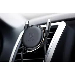 Автотримач Baseus Magnetic Air Vent Car Mount Holder Black (SUGX-A01) - мініатюра 2