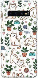 TPU чохол Demsky Cats pattern для Samsung Galaxy S10