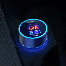 Автомобільний зарядний пристрій Honeywheel Dual USB 45W Car Charger - мініатюра 8