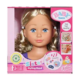 Лялька-манекен Baby Born Sister Styling Head (835234) - мініатюра 4