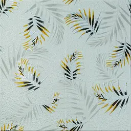 Панель стінова Sticker Wall 3D 680х670х4мм Папороть на сірому фоні D SW-00001982