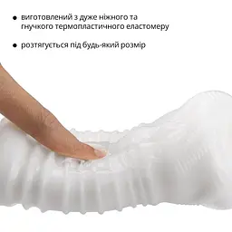 Мастурбатор Otouch DECOR 1-D, ефект всмоктування, реберця-кільця, звужений діаметр - мініатюра 4