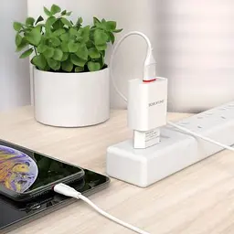Зарядний пристрій BOROFONE BA20A Sharp USB 10.5W White (6931474700681) - мініатюра 5