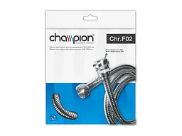 Шланг для душу CHAMPION 160см нержавіюча сталь хром Chr.F02 розтяжний з підшипником