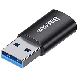 Перехідник Baseus Ingenuity Mini OTG USB 3.1 to Type-C Чорний (ZJJQ000101) - мініатюра 1