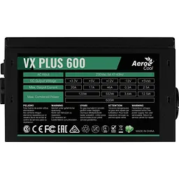 Блок живлення AeroCool 600W VX Plus Stealth (ACPN-VS60NEY.12) - мініатюра 5