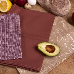Набір рушників MirSon №641 Brown kitchen 50х30 см 3 шт. (2200006740810) - мініатюра 3