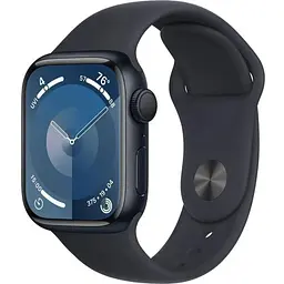 Смарт-часы Apple Watch Series 9 GPS + Cellular 45mm Midnight Aluminum Case w. Midnight Sport Band - S/M MRMC3