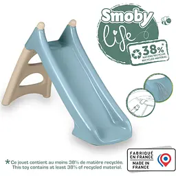 Гірка Smoby Life з водним ефектом 90 см 125х50х75 см блакитно-бежева (7600820630) - мініатюра 4