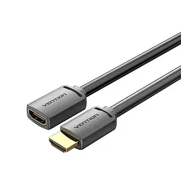 Подовжувач HDMI 2.0 Vention 1м 4K@60Hz, 1080p@120Hz 18 Гбіт/с HDR 3D Чорний (AHCBF)