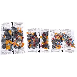 Конструктор Zipp Toys Потяг DPK32 з рельсами, жовтий - мініатюра 10