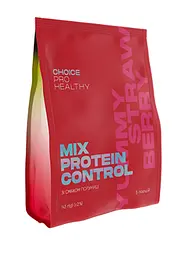 Mix Protein Control Yummy Strawberry – протеїновий коктейль для схуднення, полуничний смак, 145 г