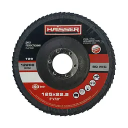 Круг пелюстковий плоский 125х22 мм P100 Т29 Haisser