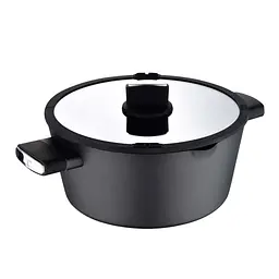 Каструля з кришкою Bergner Ion plus 28 см 6 л (BG-35912-BK)