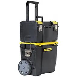 Ящик на колесах Stanley Mobile WorkCenter 3 секції 47.5х28.4х63 см (1-70-326) - мініатюра 2