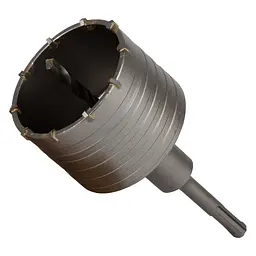 Коронка по бетону Grad Ø80×70 мм 10 зубців + хвостовик 110 мм SDS-plus (1514405)