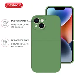 Чохол до мобільного телефона Intaleo SoftShell Apple iPhone 14 Plus Green (1283126562372) - мініатюра 3
