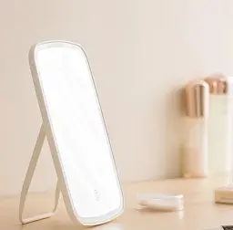 Дзеркало косметичне Salon Professional настільне 3 кольори світла сенсорна кнопка USB або батарейки - мініатюра 3