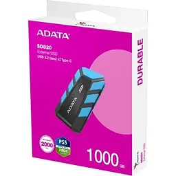 Накопичувач SSD USB 3.2 1TB SD820 ADATA (SD820-1000G-CBU) - мініатюра 6