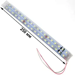 Підсвічування салону діодне подвійне Призма алюміній 12V - 25 см 2А 36LED Біле світло (5630) - мініатюра 2