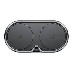 Бездротовий зарядний пристрій Baseus Dual Wireless Charger WXXHJ-A01 Black - мініатюра 2