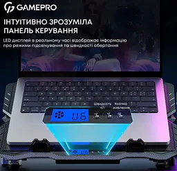 Охолоджувальна підставка для ноутбука до 15,6 дюймів GamePro GPCP-560 5xfans - мініатюра 7