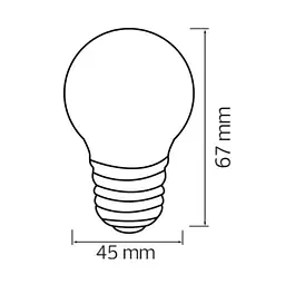 Cвітлодіодна лампа Horoz Electric Rainbow 1W E27 синя - мініатюра 2