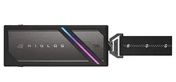 Портативний корпус ASUS для SSD ROG STRIX AIOLOS PCIe NVMe M.2 2230/2242/2260/2280 USB Type-C 3.2 Gen 2x2 ARGB чорний