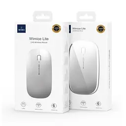 Маніпулятор миша бездротова WIWU Wimice Lite 2.4G Wireless Mouse WM101-C black - мініатюра 6