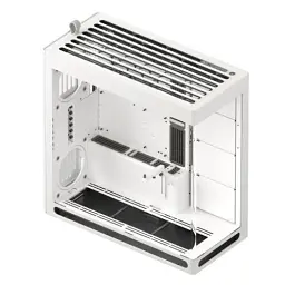 Корпус HAVN HS 420, White, без БЖ, Mid Tower, для E-ATX / ATX / MicroATX / Mini-ITX, 1xType-C / 2xUSB 3.2, макс. CPU - 185 мм / VGA - 480 мм, бічна та передня панель із загартованого скла (HVN-CA-HS420-05) - мініатюра 3