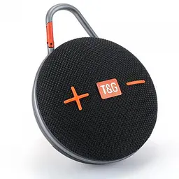 Кругла Bluetooth колонка з функцією speakerphone і радіо чорна TG648