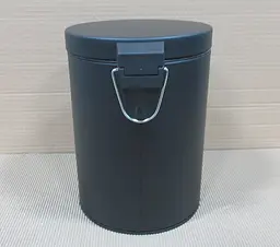 Відро для сміття кругле Zerix Solo-TC0105 5 л чорний black ZX5898, Чорний матовий - мініатюра 7