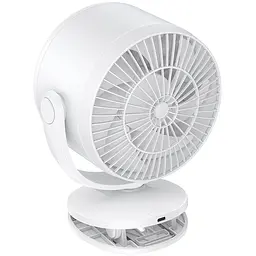 Портативний вентилятор HX608 handheld folding fan 3600 mAh White Hoco teh0029483 - мініатюра 5