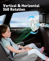 Портативний вентилятор Leelife Octopus Pram Fan 4000mAh 4 швидкості 720° - мініатюра 3