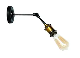 Бра настінне Levistella 752WH1202-1, E27, 60W, чорний з золотим патроном, сучасний стиль для дому