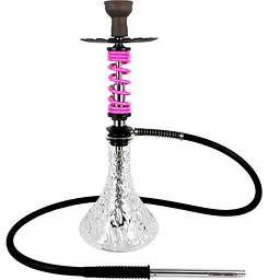 Кальян Trumpet Hookah Rider S Pink (колба Crystal Clear) - мініатюра 2