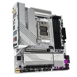 Gigabyte Материнська плата B650M A ELITE AX ICE sAM5 B650 4xDDR5 M.2 HDMI DP Wi-Fi mATX - мініатюра 2