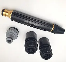 Насадка форсунка високого тиску розпилювач на шланг з конекторами перехідниками INTEGRATED DIRECT SPRAY GUN UKC - мініатюра 5