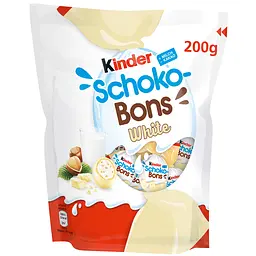 Цукерки у білому шоколаді Kinder Schoko-Bons White 200g