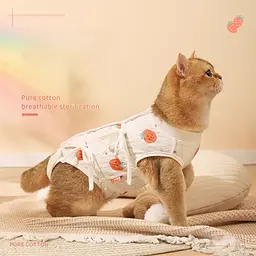 Одяг для котів після операції Hoopet Pure Cotton Strawberry L - мініатюра 2