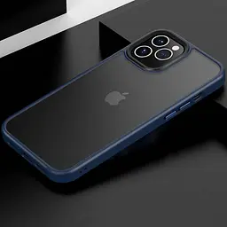 TPU+PC чохол Metal Buttons для Apple iPhone 12 Pro / 12 6.1" Чохлі, Синій, TPU+PC, Протиударний, Накладка - мініатюра 2