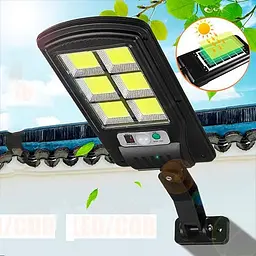 Вуличний ліхтар на стовп solar street light BL BK120-6COB - мініатюра 5