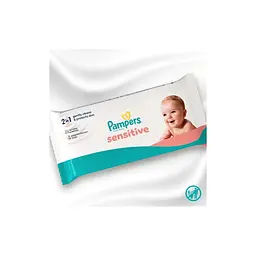 Дитячі вологі серветки Pampers Sensitive 80 шт х 4 пачки (320 шт) (8001841062754) - мініатюра 4