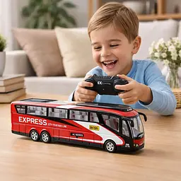 Радіокерований автобус City Bus 36 см з акумулятором 3.7V, 2.4GHz, світлові ефекти, дитяча машинка на пульті - мініатюра 3