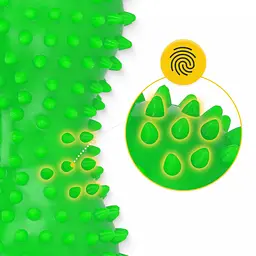 Масажний м'яч подвійний з шипами 4FIZJO Spike+ 7 x 16 см Green (P-5905973403351) - мініатюра 7