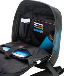 Рюкзак шкільний Optima Anti-theft" 17 Чорний із синім (O97366-02) - мініатюра 6